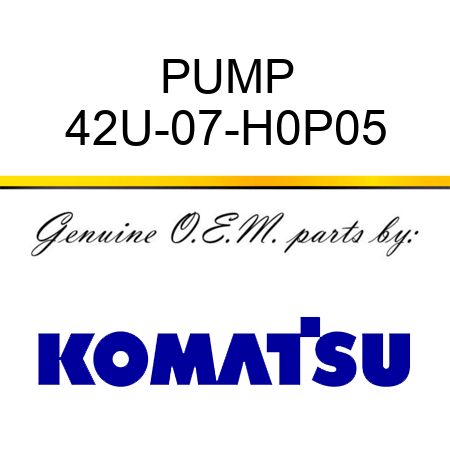 PUMP 42U-07-H0P05