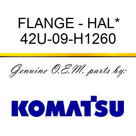 FLANGE - HAL* 42U-09-H1260