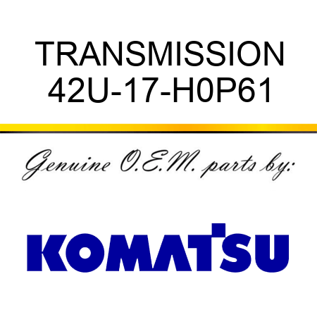 TRANSMISSION 42U-17-H0P61