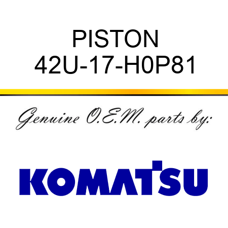 PISTON 42U-17-H0P81