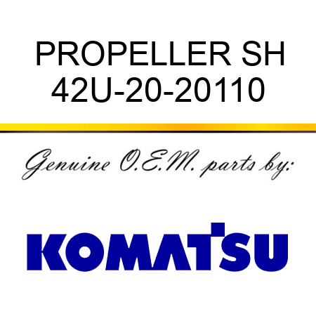 PROPELLER SH 42U-20-20110