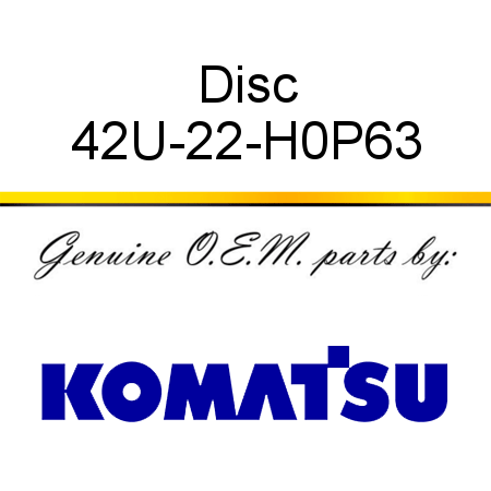 Disc 42U-22-H0P63