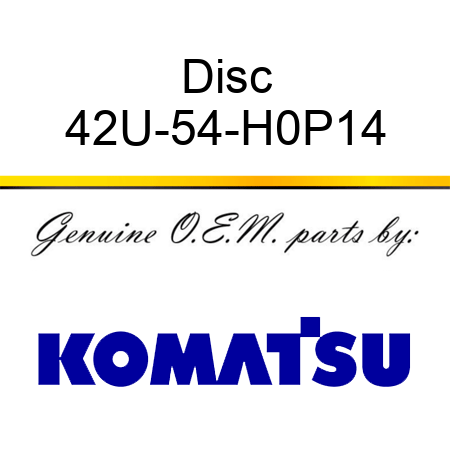 Disc 42U-54-H0P14