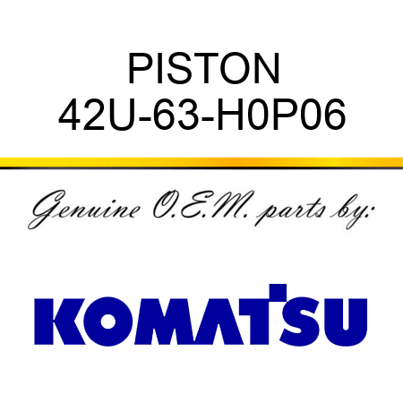 PISTON 42U-63-H0P06