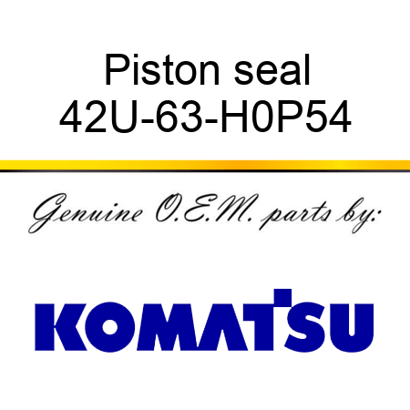 Piston seal 42U-63-H0P54