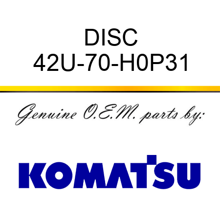 DISC 42U-70-H0P31
