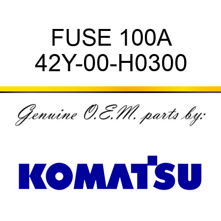 FUSE 100A 42Y-00-H0300