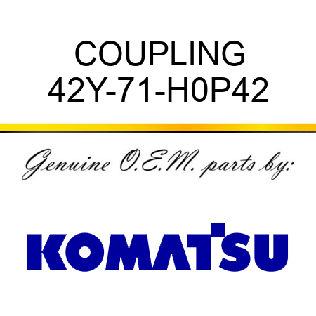 COUPLING 42Y-71-H0P42
