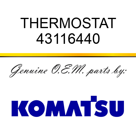 THERMOSTAT 43116440