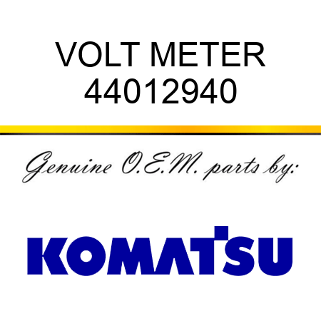 VOLT METER 44012940