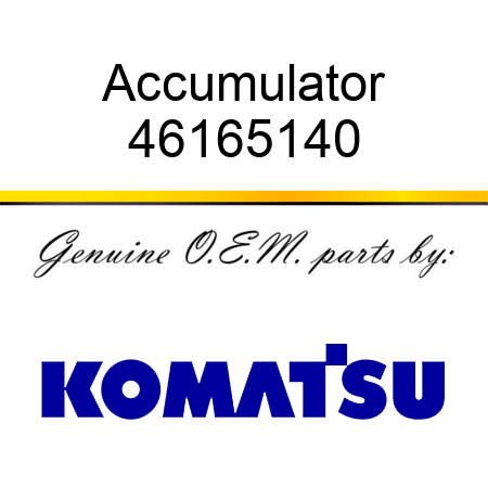 Accumulator 46165140