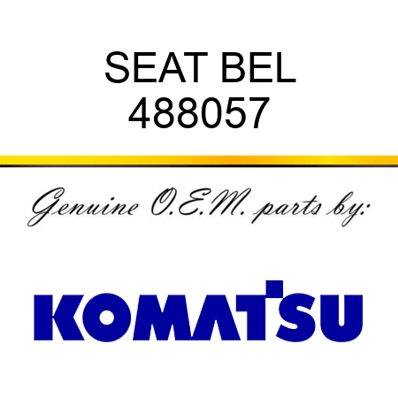 SEAT BEL 488057