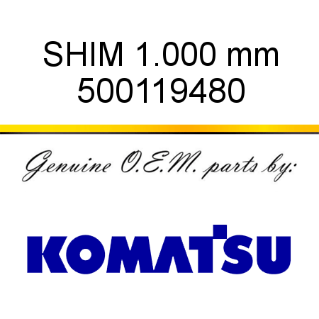 SHIM, 1.000 mm 500119480