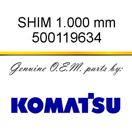 SHIM, 1.000 mm 500119634