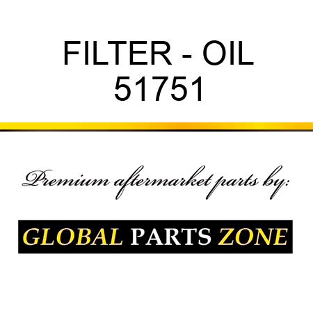 FILTER - OIL 51751