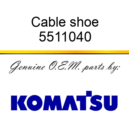 Cable shoe 5511040