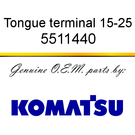 Tongue terminal 1,5-2,5 5511440