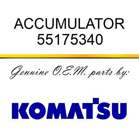 ACCUMULATOR 55175340