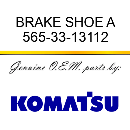 BRAKE SHOE A 565-33-13112