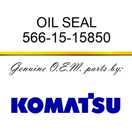 OIL SEAL 566-15-15850