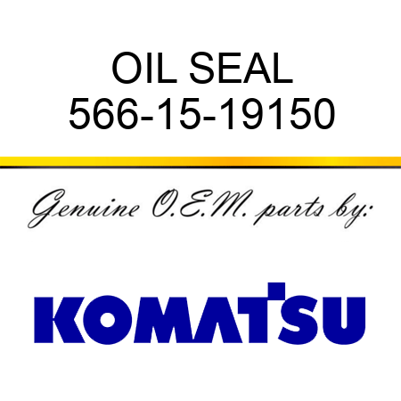 OIL SEAL 566-15-19150