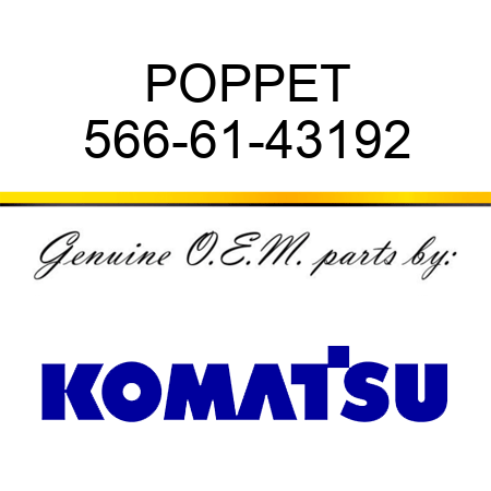 POPPET 566-61-43192