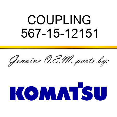 COUPLING 567-15-12151