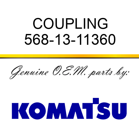 COUPLING 568-13-11360