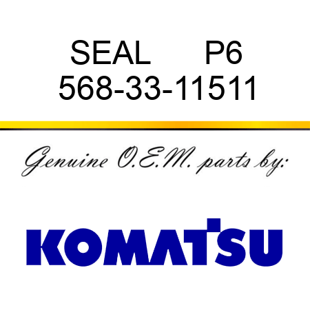 SEAL      P6 568-33-11511