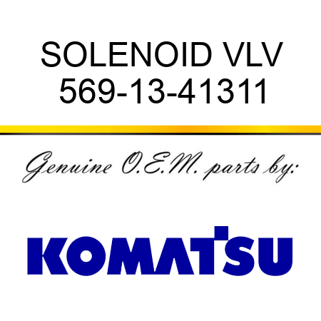 SOLENOID VLV 569-13-41311