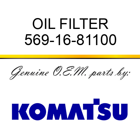 OIL FILTER 569-16-81100