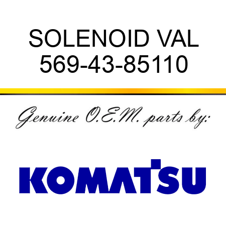 SOLENOID VAL 569-43-85110