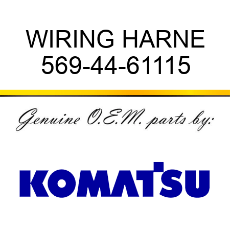 WIRING HARNE 569-44-61115