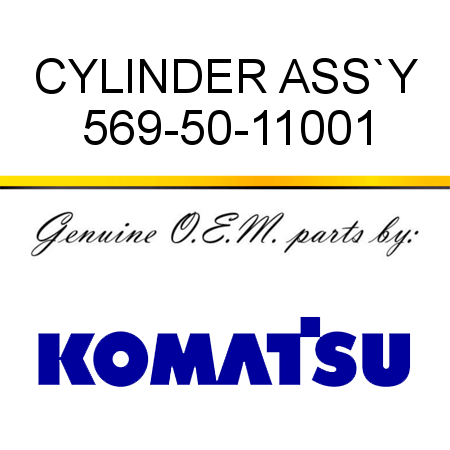 CYLINDER ASS`Y 569-50-11001