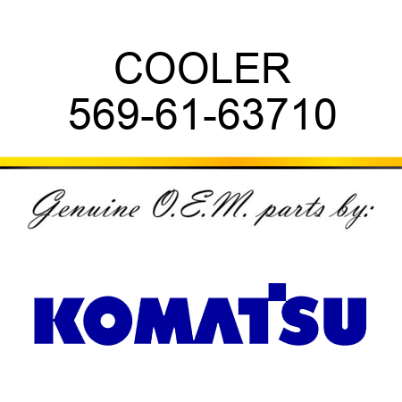 COOLER 569-61-63710