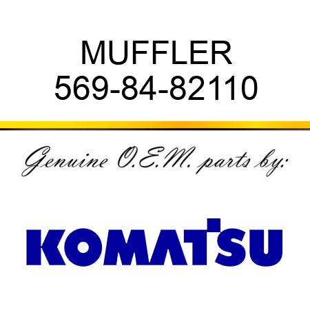 MUFFLER 569-84-82110
