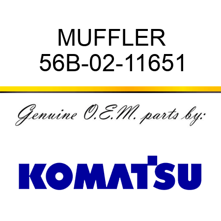 MUFFLER 56B-02-11651