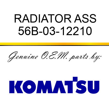 RADIATOR ASS 56B-03-12210