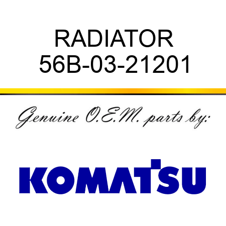 RADIATOR 56B-03-21201