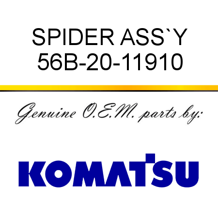 SPIDER ASS`Y 56B-20-11910