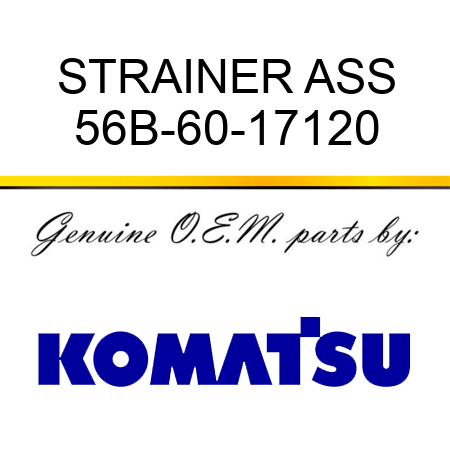 STRAINER ASS 56B-60-17120