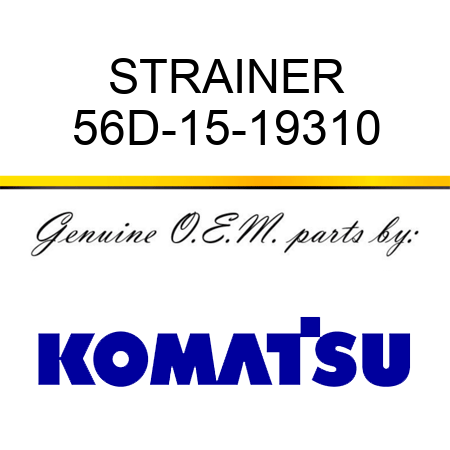 STRAINER 56D-15-19310