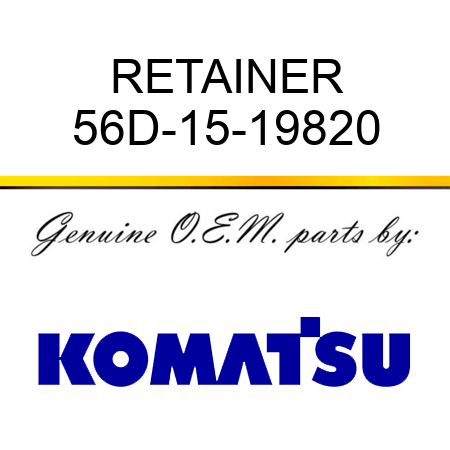 RETAINER 56D-15-19820