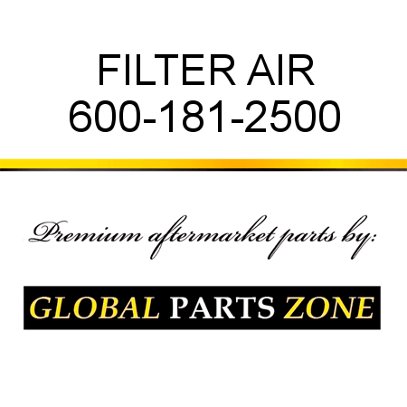FILTER, AIR 600-181-2500