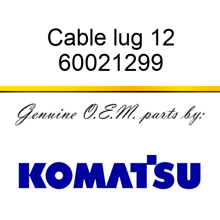 Cable lug 12 60021299