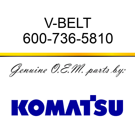 V-BELT 600-736-5810