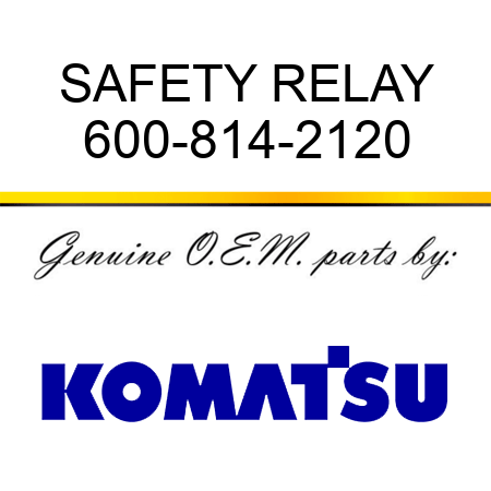 SAFETY RELAY 600-814-2120