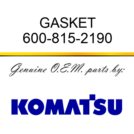 GASKET 600-815-2190