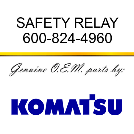 SAFETY RELAY 600-824-4960