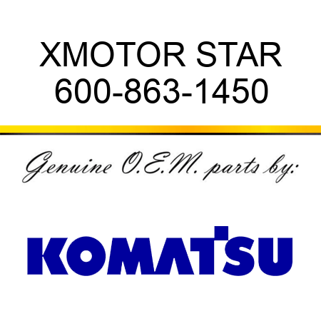 XMOTOR, STAR 600-863-1450